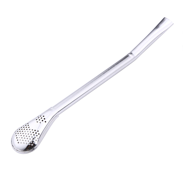 Reusable And Safety Stainless Steel Drinking Straw Eco-friendly Tea Yerba Mate Straw Filter Spoon Dinnerware Flatware KESOTO Filter Straw Spoon 